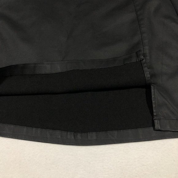 NEW Indigo Rising Womens Medium Black Side Slit Coated Skirt NWT $48 Francesca’s - Picture 8 of 10
